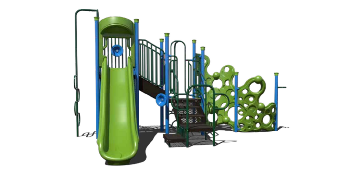 Child Works Playground Structures, Age: 2-12 , ADA | CW-0061-1