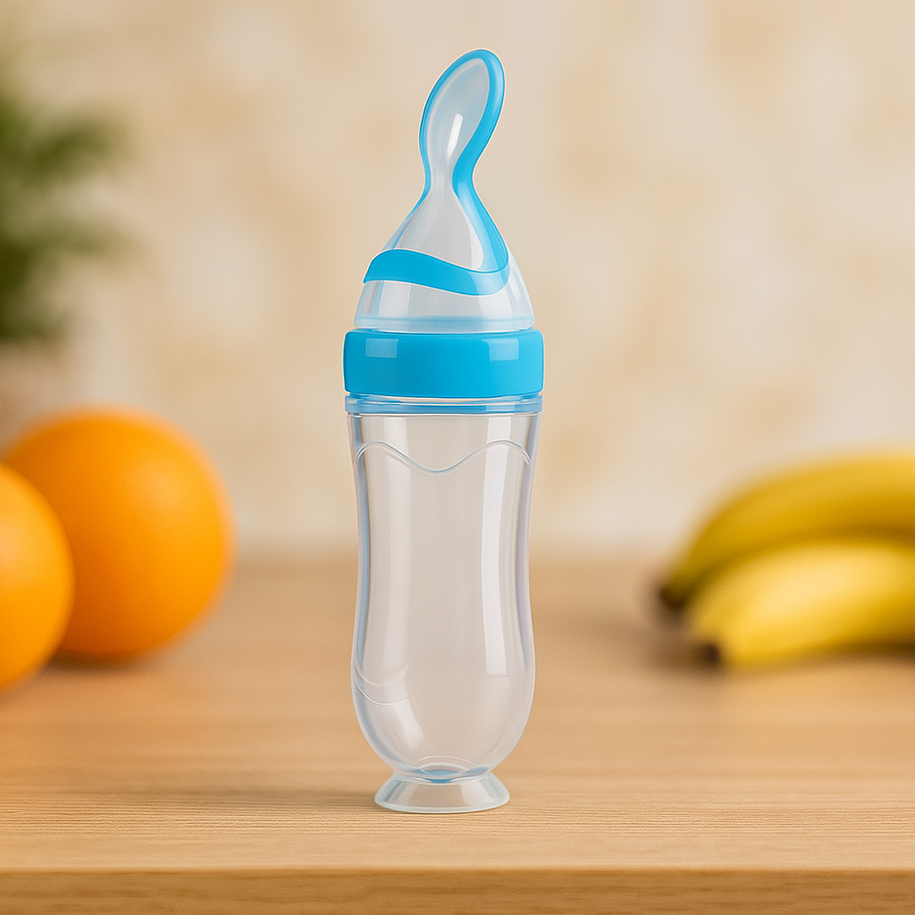BabySpoon™ – Siliconen Fles met Lepel - LittleWonders