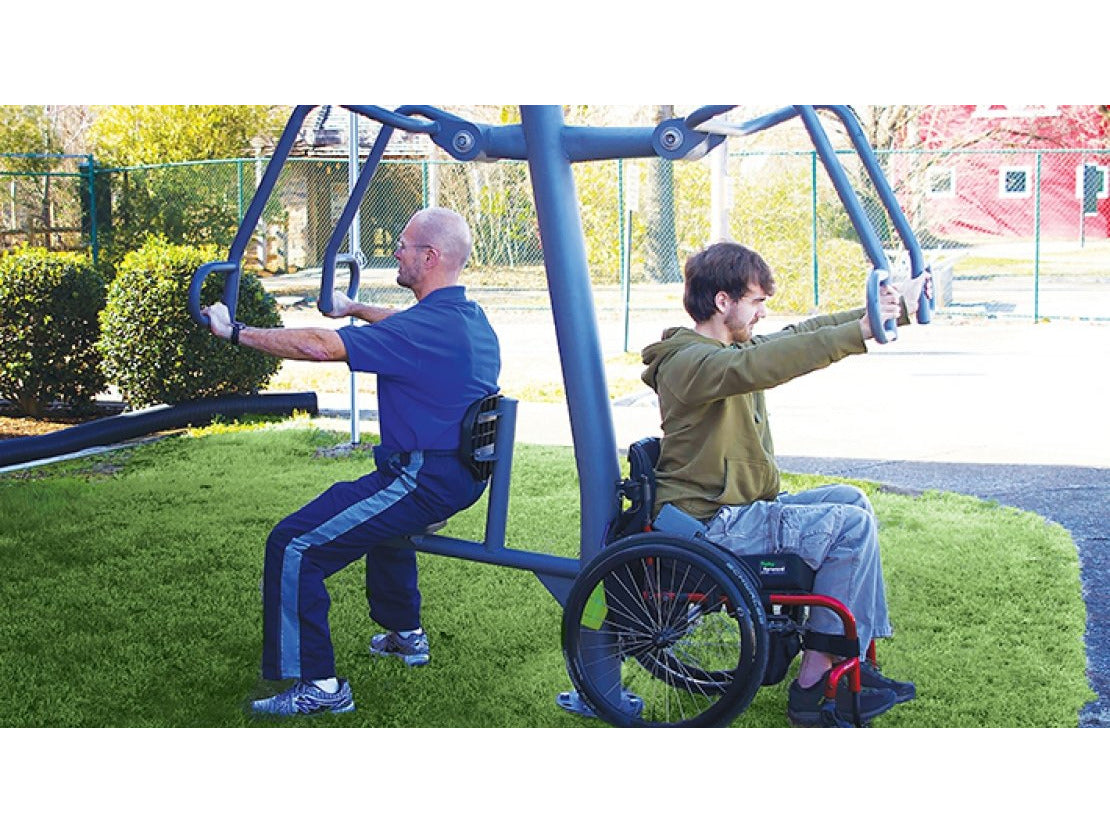 Accessible Chest Press - Outdoor Fitness