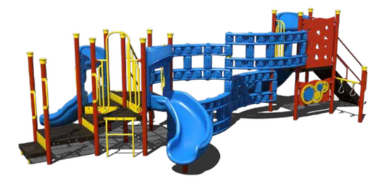 Child Works  Playground Structures, Age: 5-12, ADA | CW-0037