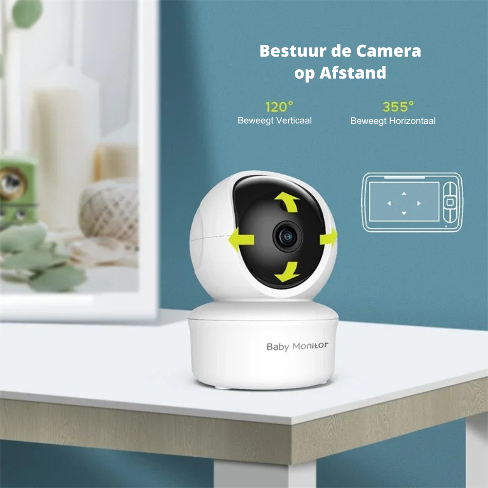 BabyGuard™ 5" babyfoon met Camera - LittleWonders