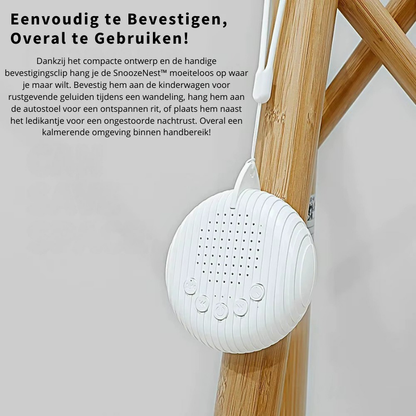 SnoozeNest™ – Draagbare White Noise Machine voor Ononderbroken Slaap - LittleWonders