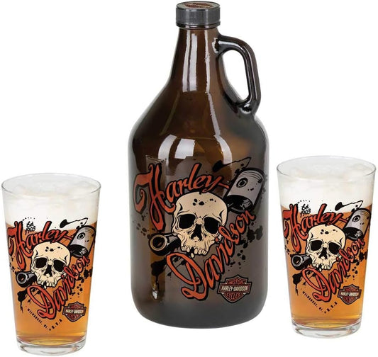 Harley-Davidson Piston Skull Growler Set - LittleWonders