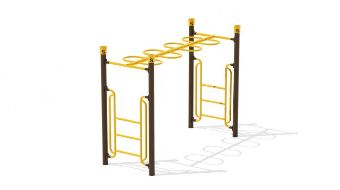 3.5" FRSTD Loop Rung HLdr w/Generic Post Caps | AFR0105XX