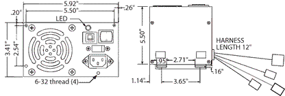 Arcade Game Power Supply Dual Switch 200w - LittleWonders