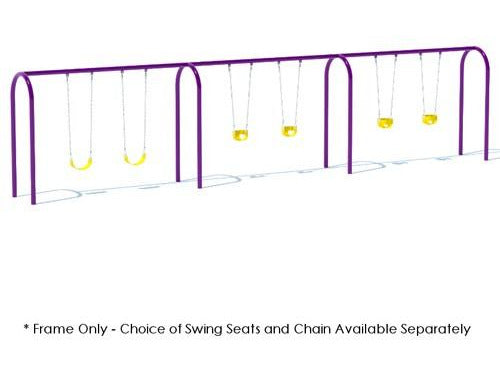 5" Arched Frame Tire Swing - 3 Bay |90015993XX