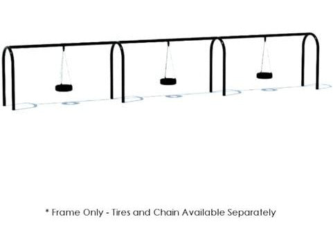 5" Arched Frame Tire Swing - 3 Bay |90015993XX