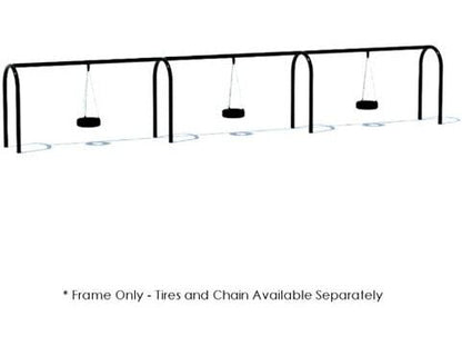 5" Arched Frame Tire Swing - 3 Bay |90015993XX
