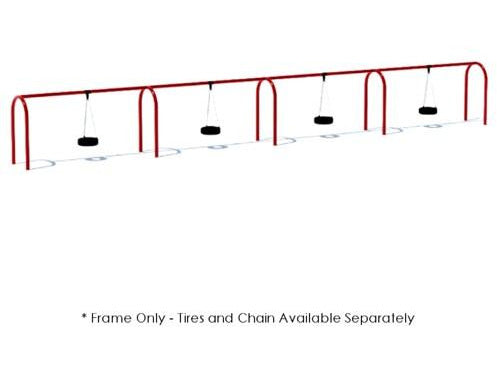 5" Arched Frame Tire Swing - 4 Bay | 90015994XX