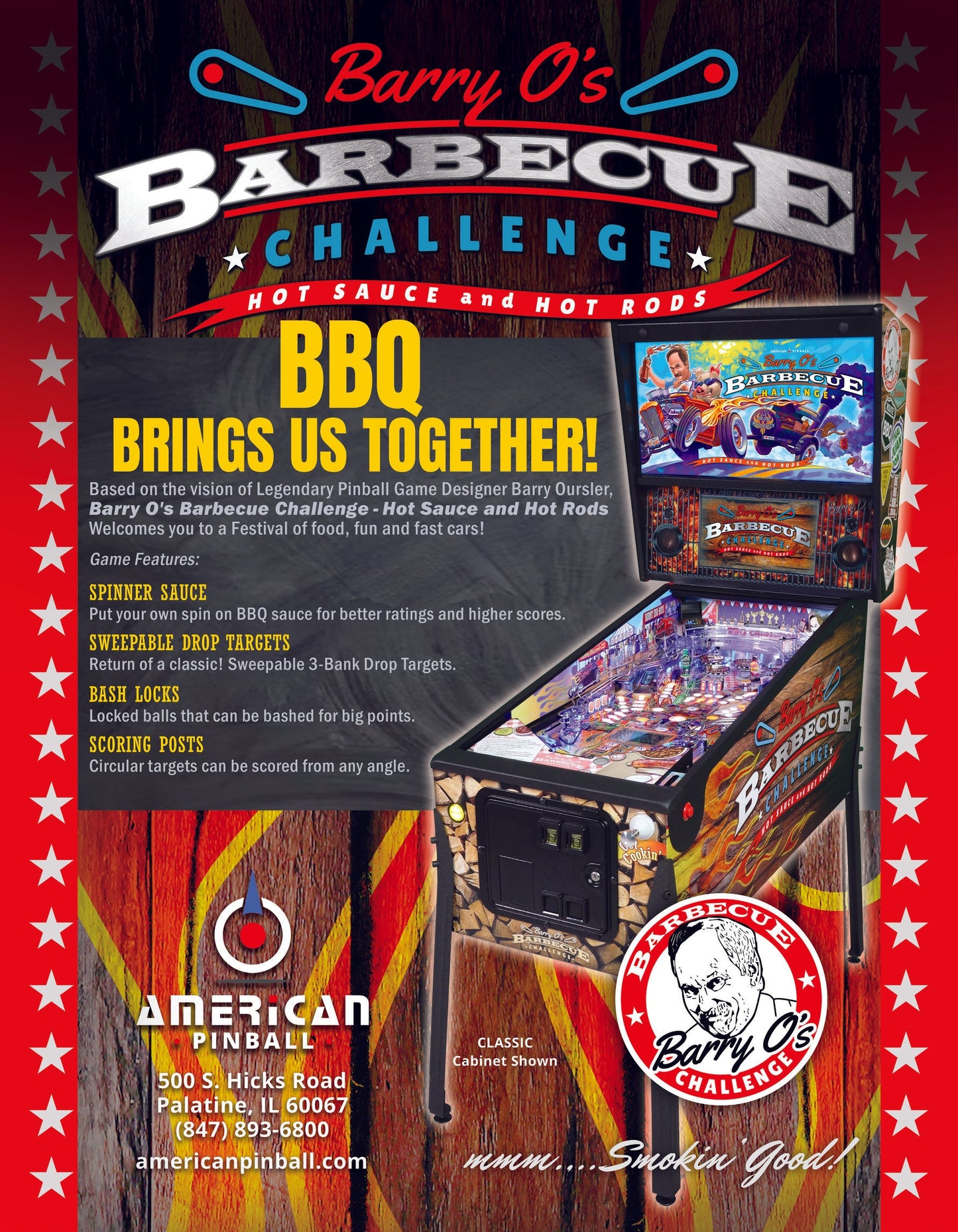 Barry O's Barbecue Challenge BBQ by American Pinball - LittleWonders