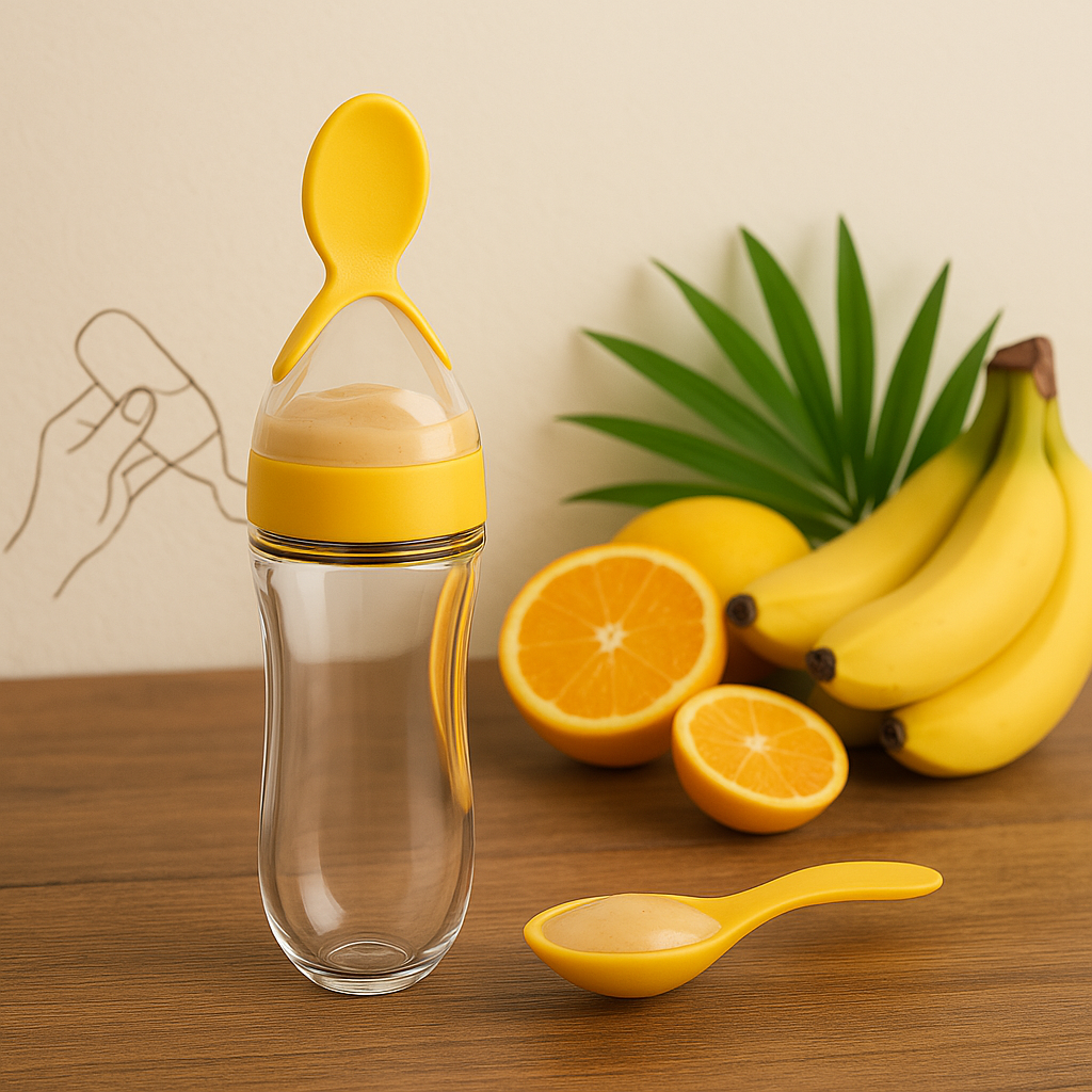 BabySpoon™ –  Siliconen Fles met Lepel