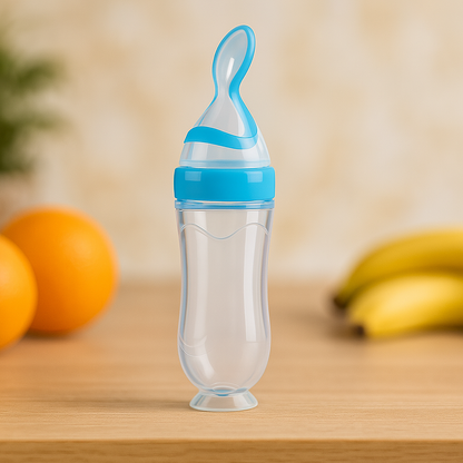 BabySpoon™ –  Siliconen Fles met Lepel - LittleWonders