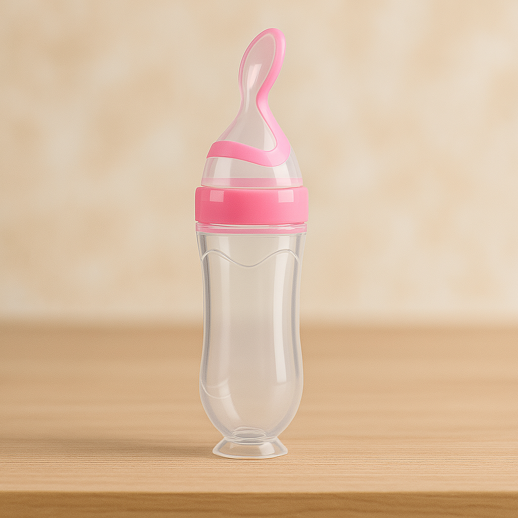 BabySpoon™ –  Siliconen Fles met Lepel - LittleWonders