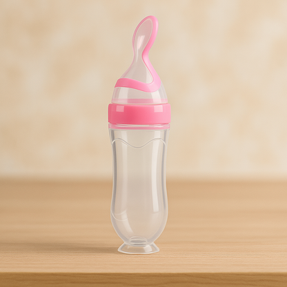 BabySpoon™ –  Siliconen Fles met Lepel - LittleWonders