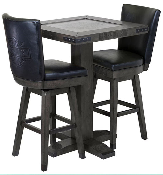 Harley Davidson Square Pub Table & Stool Set - LittleWonders