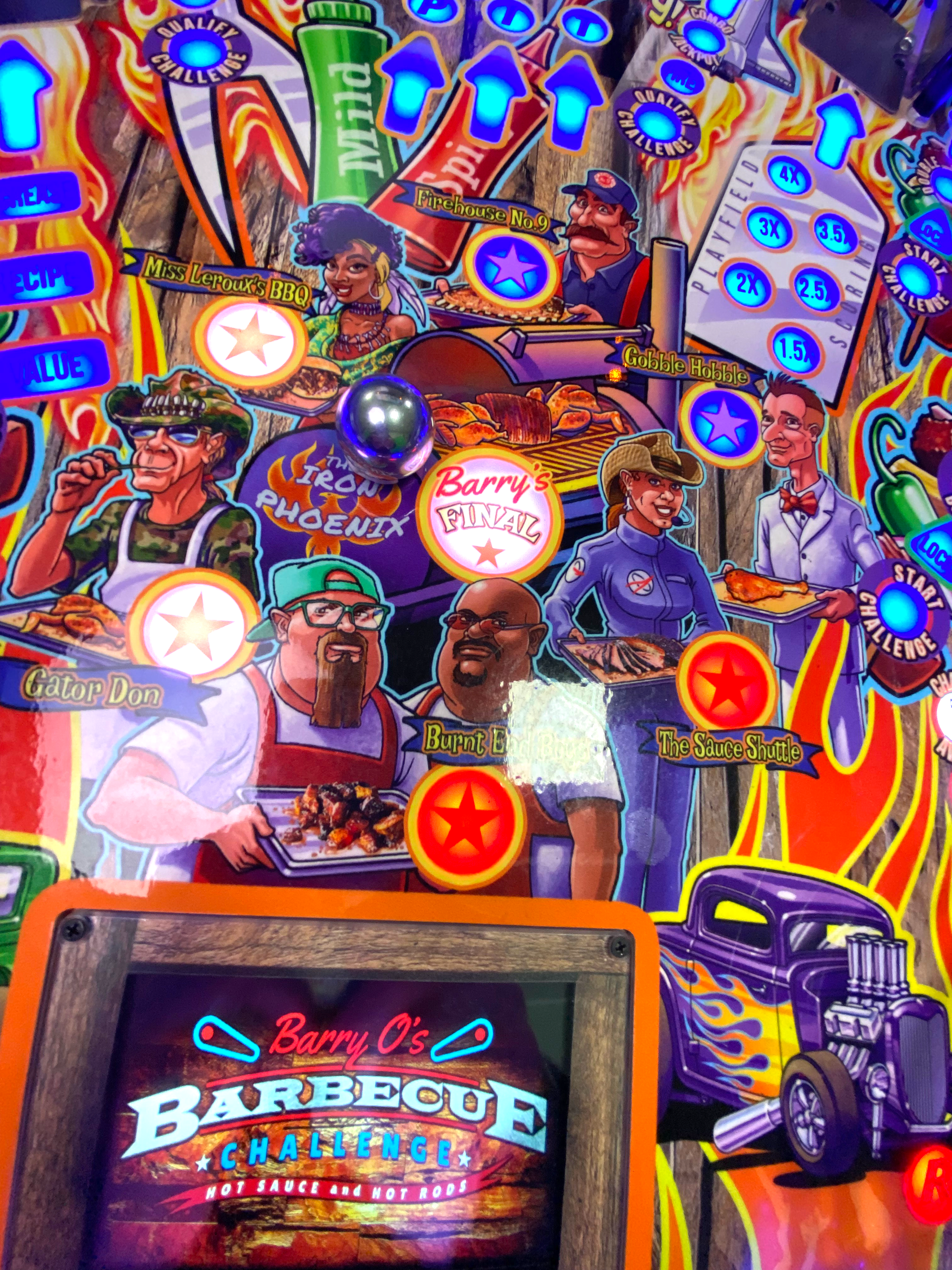 Barry O's Barbecue Challenge BBQ Limited Edition by American Pinball - LittleWonders