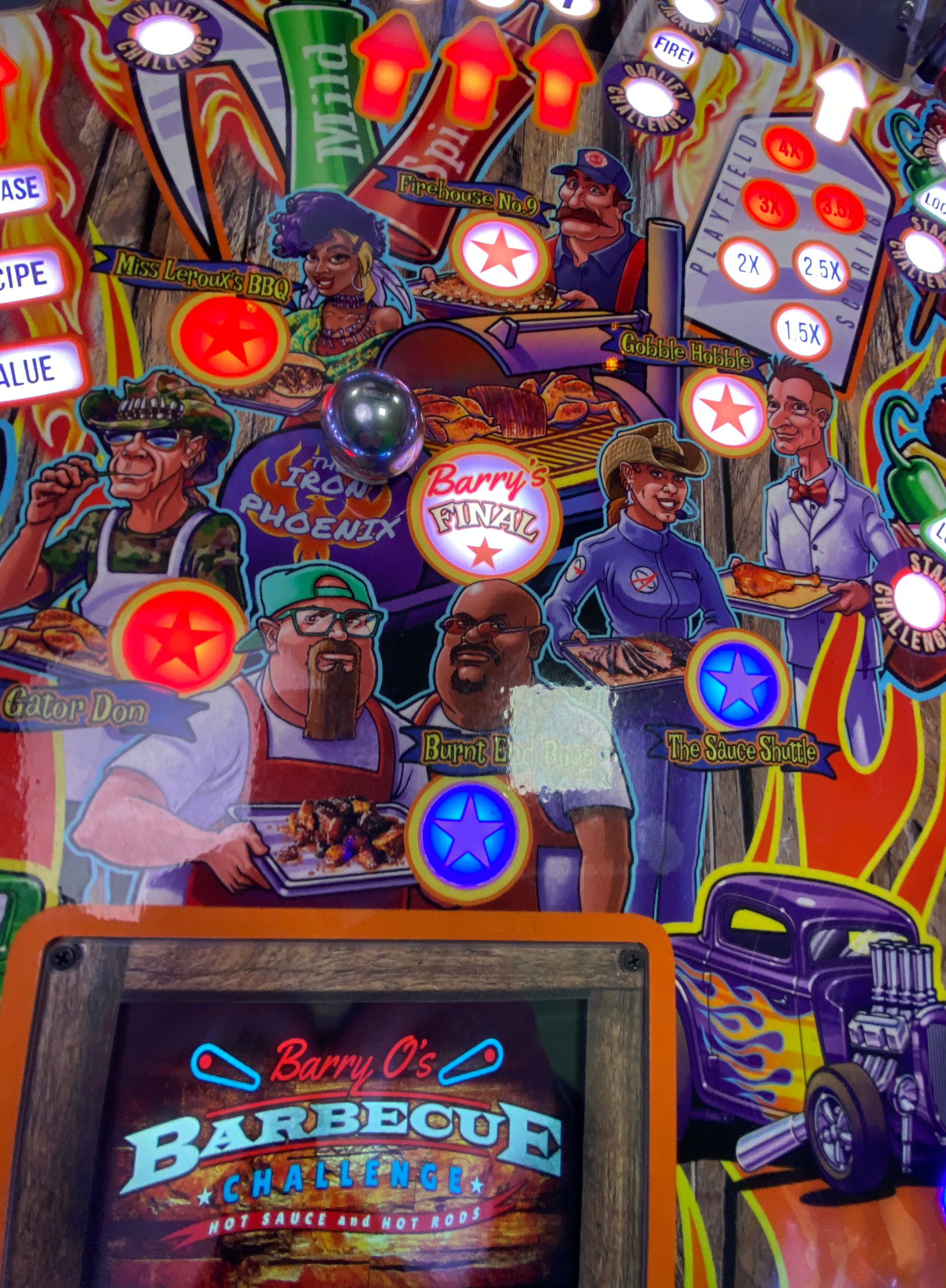 Barry O's Barbecue Challenge BBQ Limited Edition by American Pinball - LittleWonders