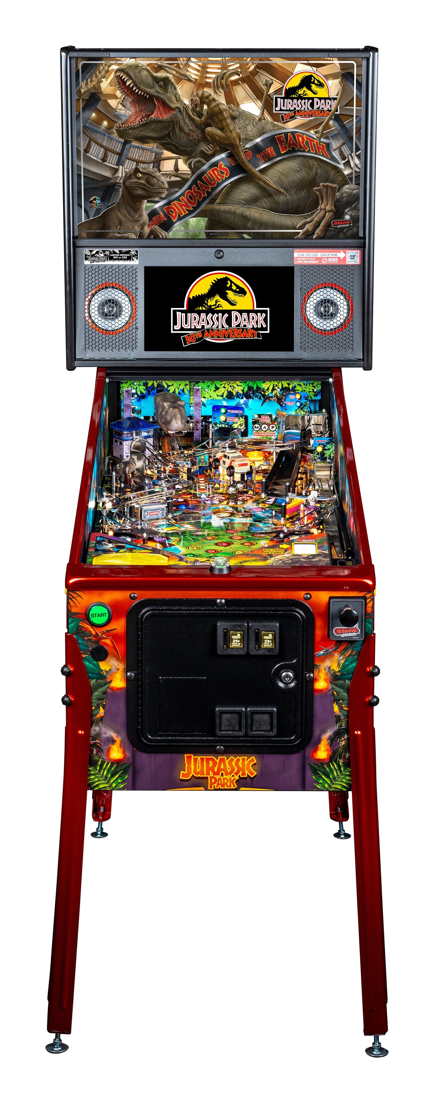 Jurassic Park LE Pinball 30th Limited Edition by Stern - LittleWonders