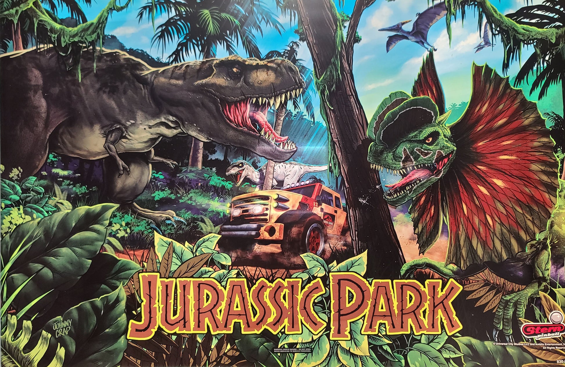 Jurassic Park Pro Translite by Stern Pinball - LittleWonders