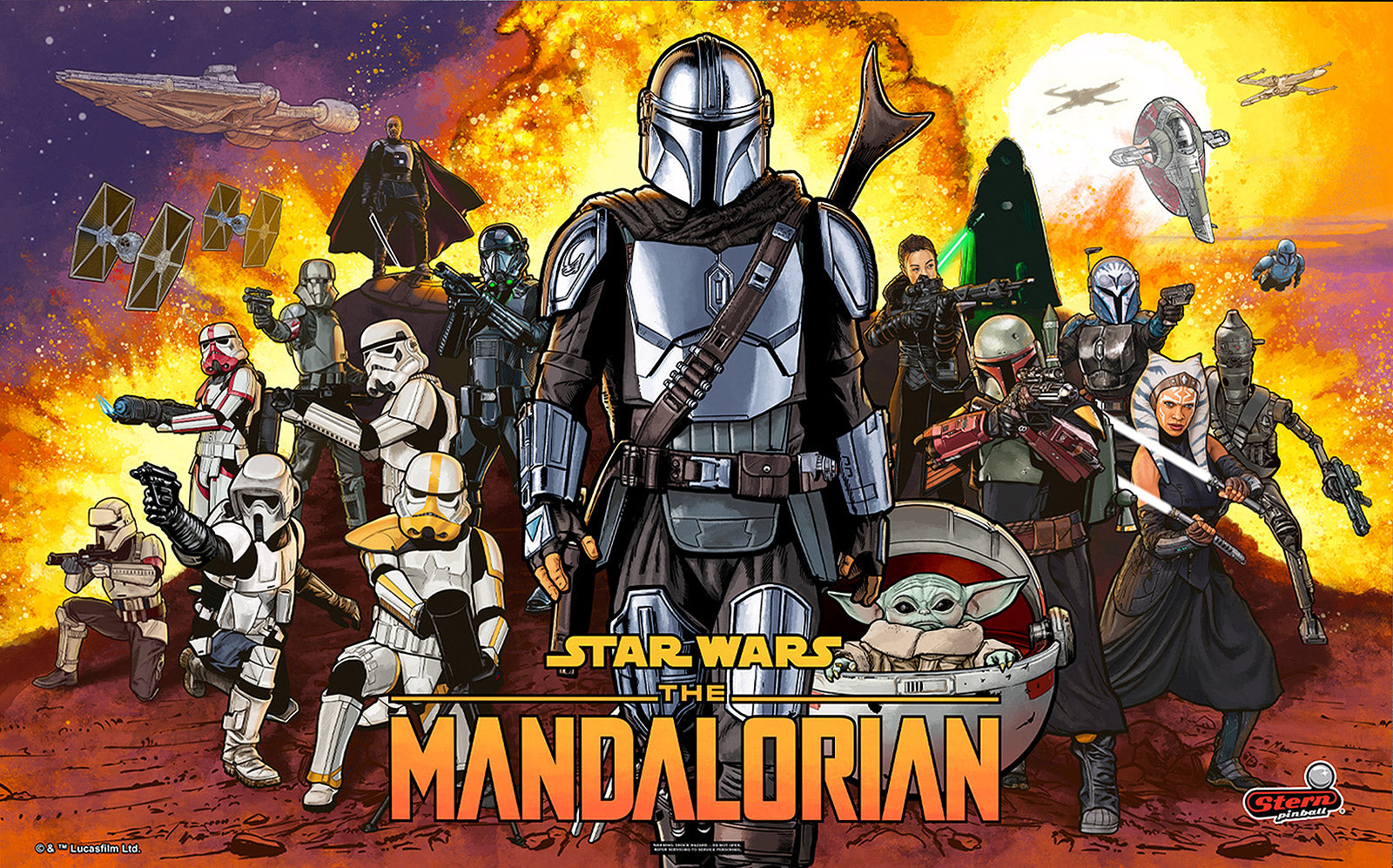 Mandalorian Premium Translite by Stern Pinball - LittleWonders
