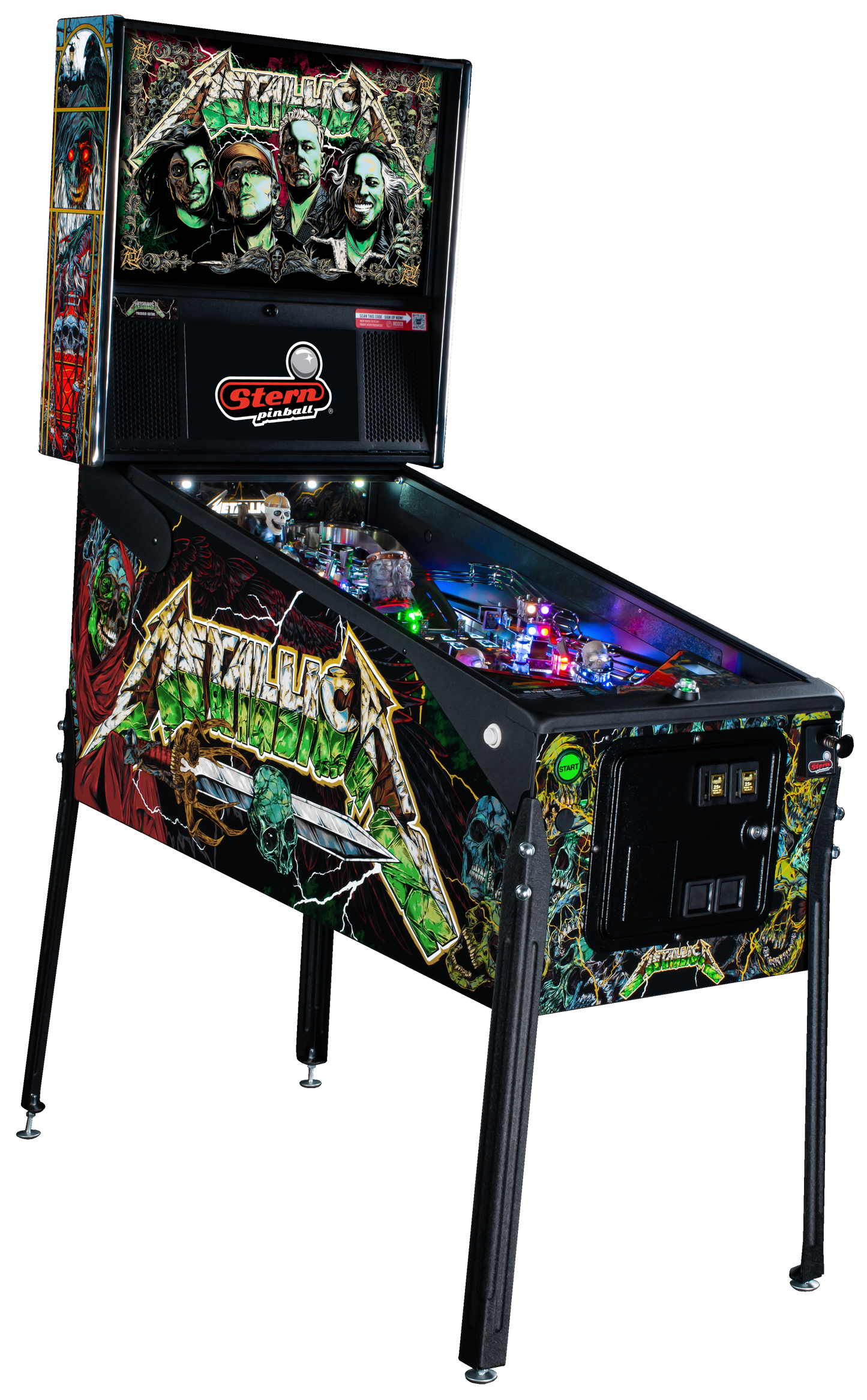 Metallica Remastered Premium Pinball By Stern - LittleWonders