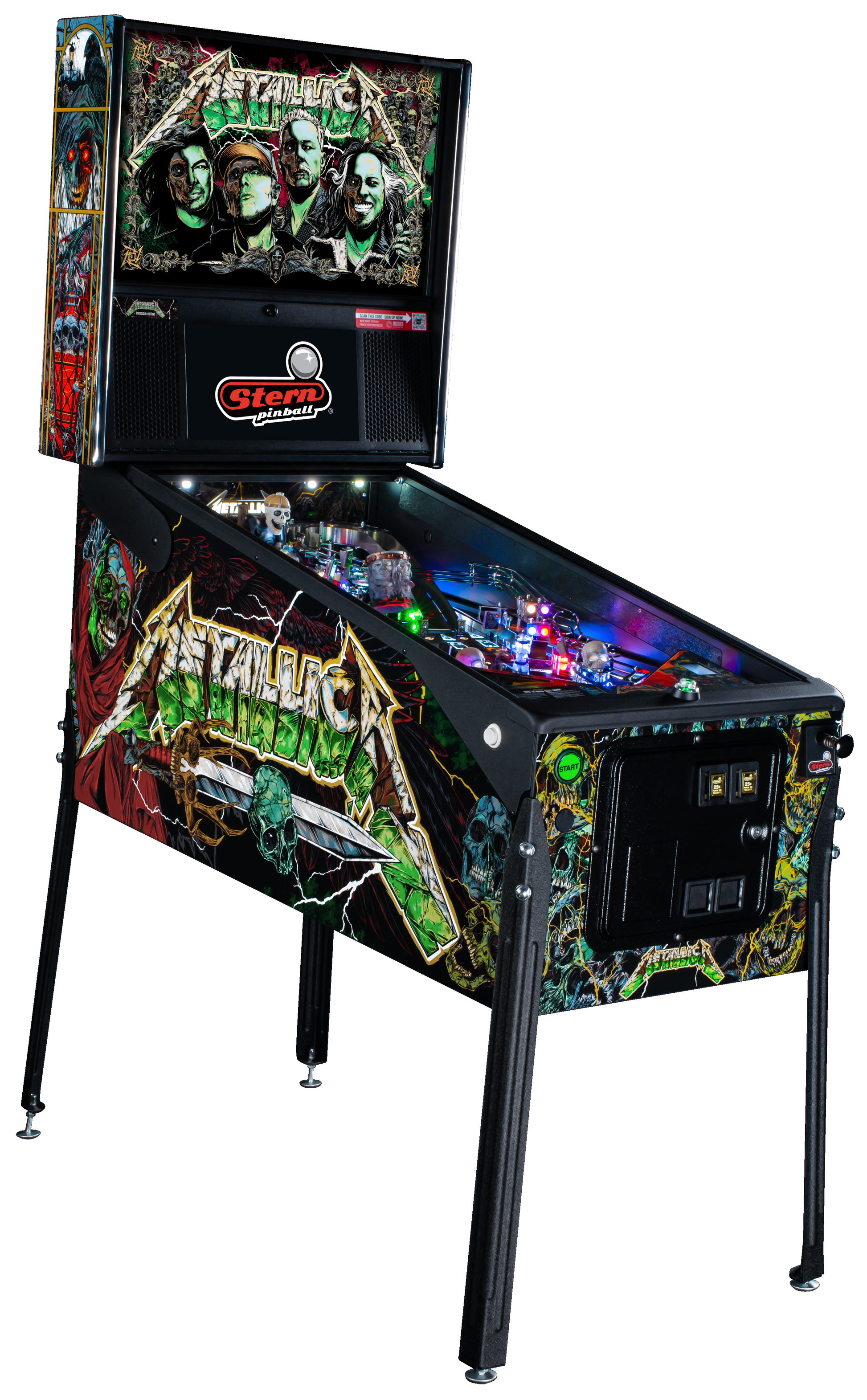 Metallica Remastered Premium Pinball By Stern - LittleWonders