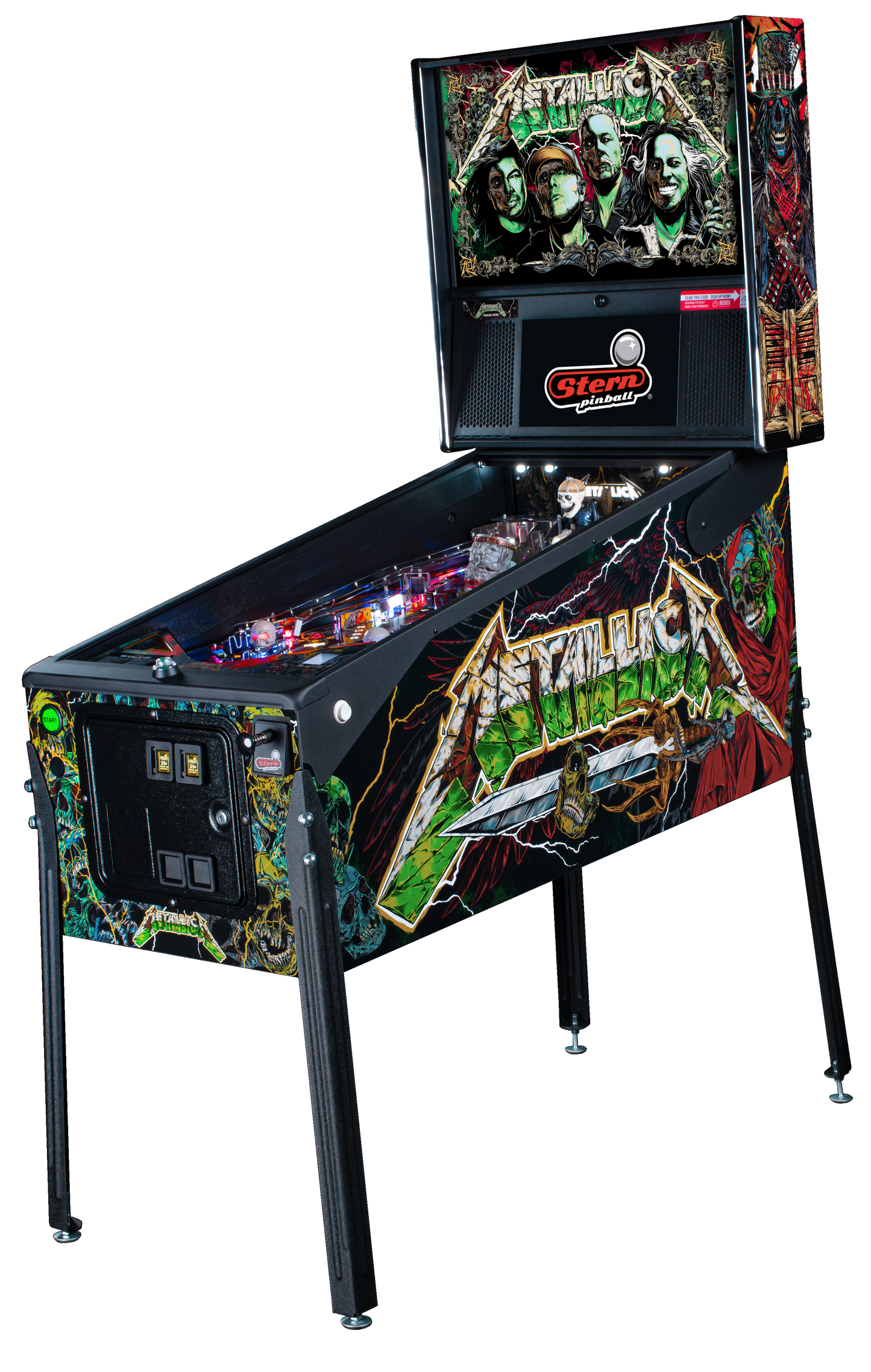 Metallica Remastered Premium Pinball By Stern - LittleWonders