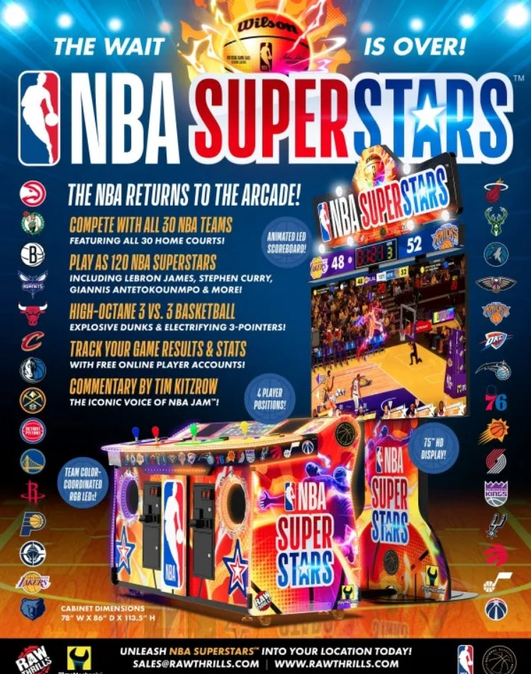 NBA Superstars Arcade Video Game - LittleWonders