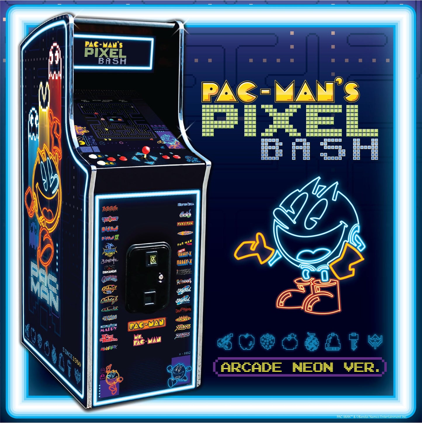 Pac-Man's Pixel Bash Neon 32 Games - LittleWonders