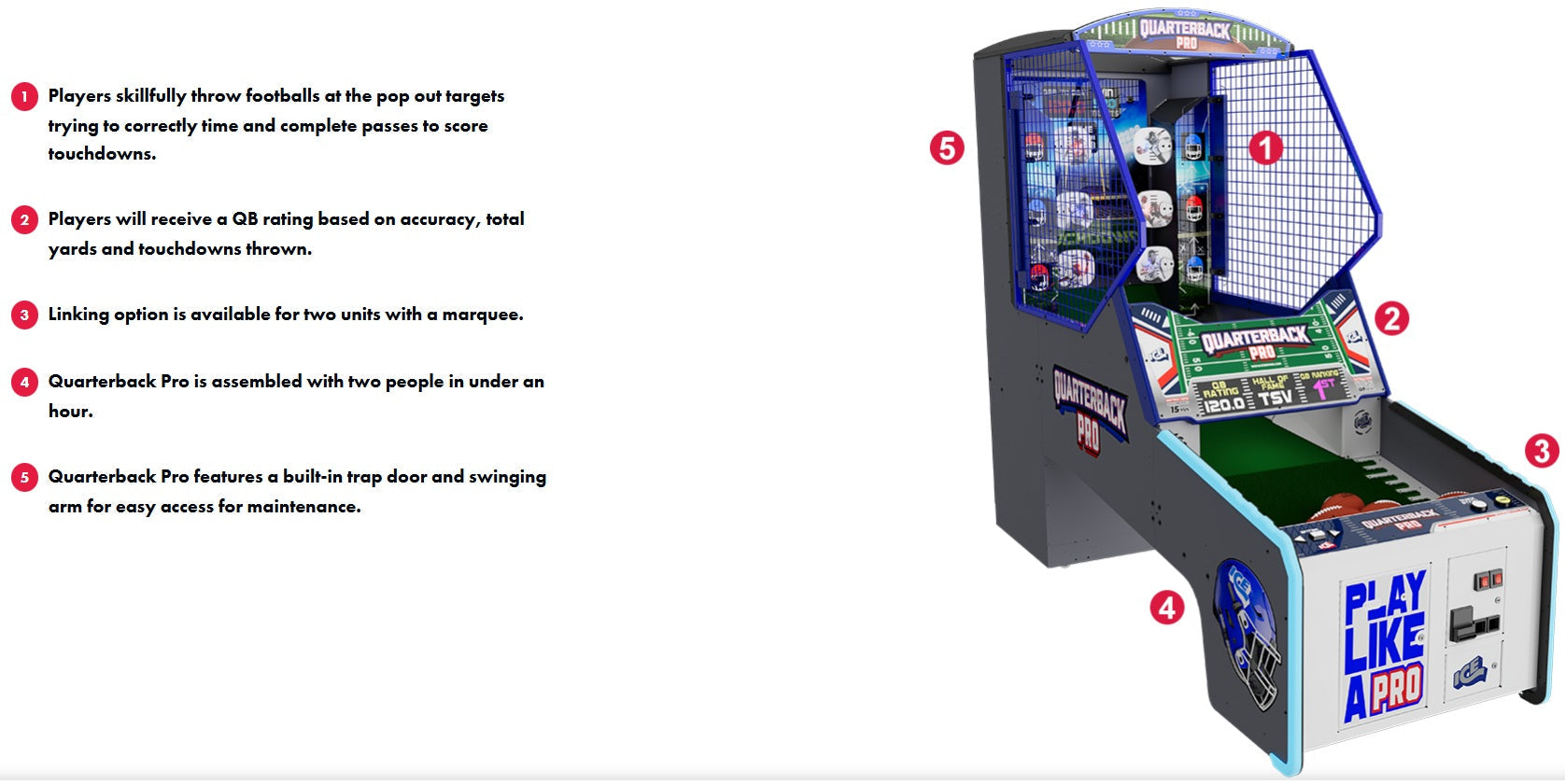 Quarterback Pro Football Arcade Game - LittleWonders