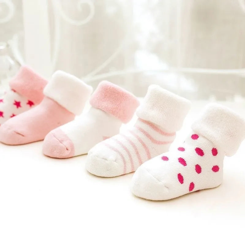 CozyToes™ – Zachte & Warme Sokken 5-Pack - LittleWonders