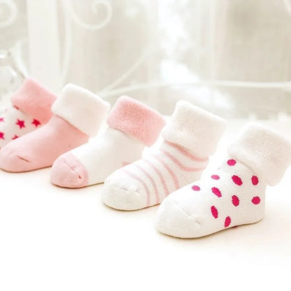 CozyToes™ – Zachte & Warme Sokken 5-Pack - LittleWonders