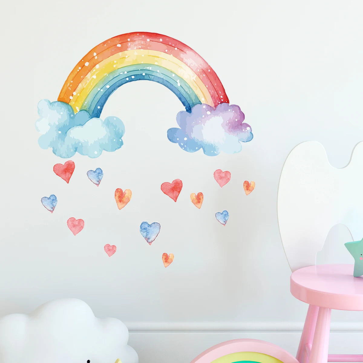 GlowElephant™ Schattige Olifant Ballon Ster Muurstickers - LittleWonders