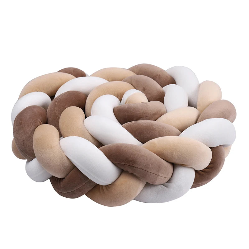 SnugBraid™ – Zachte Gevlochten Ledikantbumper - LittleWonders