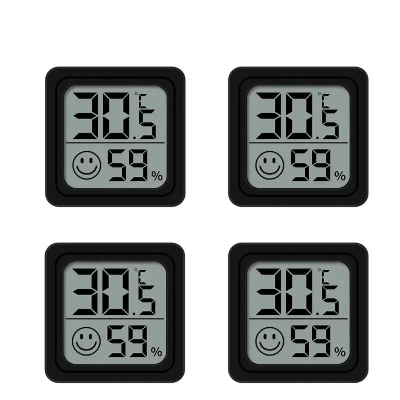 MiniTemp™  Mini LCD Thermometer/Hygrometer 4 Stuks - LittleWonders