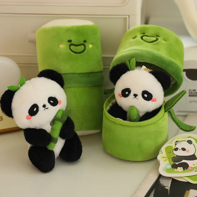 PandaPuff™ – Schattige 10cm Bamboe Panda Pluche Speelgoed - LittleWonders