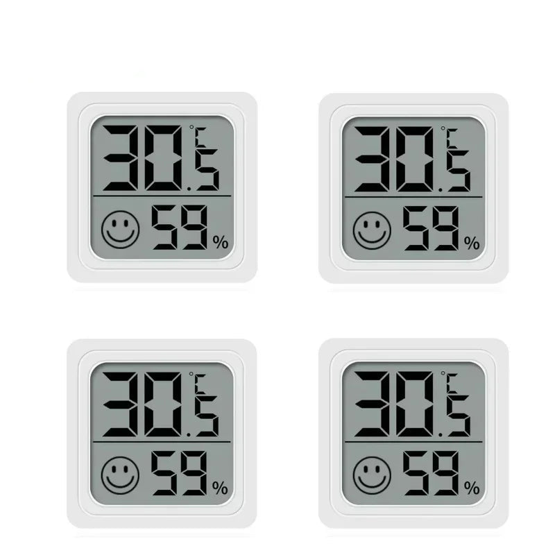 MiniTemp™  Mini LCD Thermometer/Hygrometer 4 Stuks - LittleWonders