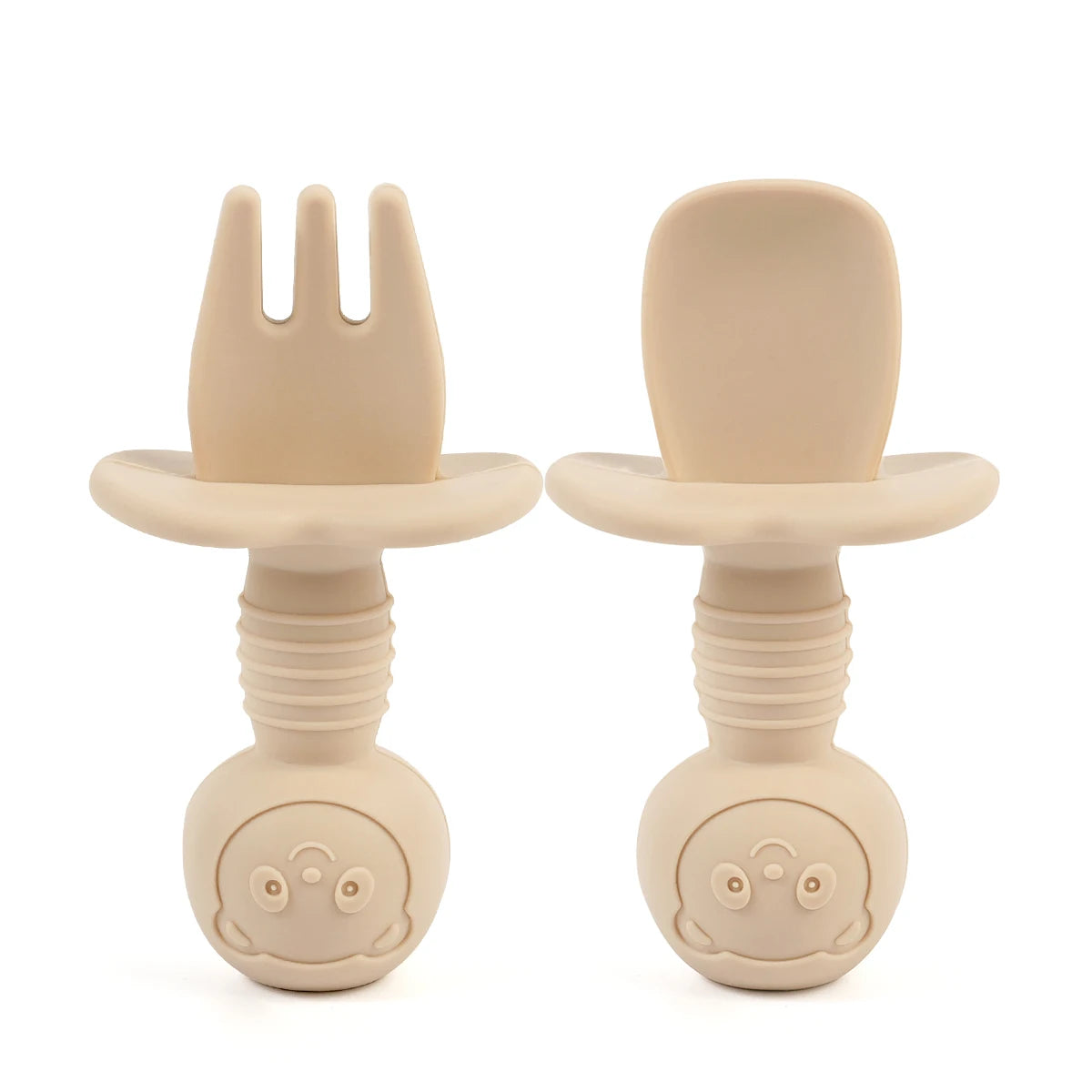 TinyBites™ – Baby Trainingslepel & Vork Set - LittleWonders