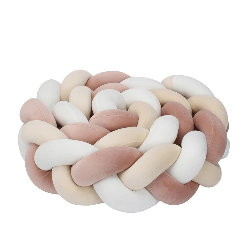 SnugBraid™ – Zachte Gevlochten Ledikantbumper - LittleWonders