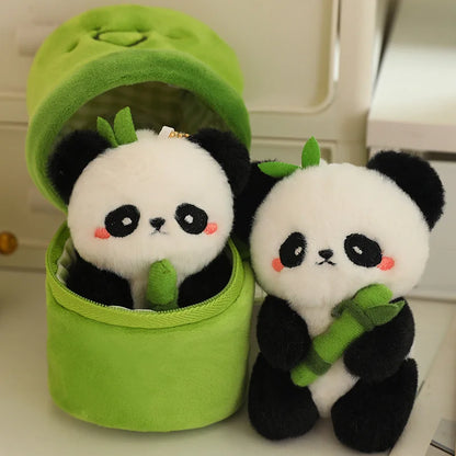 PandaPuff™ – Schattige 10cm Bamboe Panda Pluche Speelgoed - LittleWonders