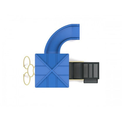 Quick Ship Playground Equipment Structure STR-35172, Blue, Brown, or Red