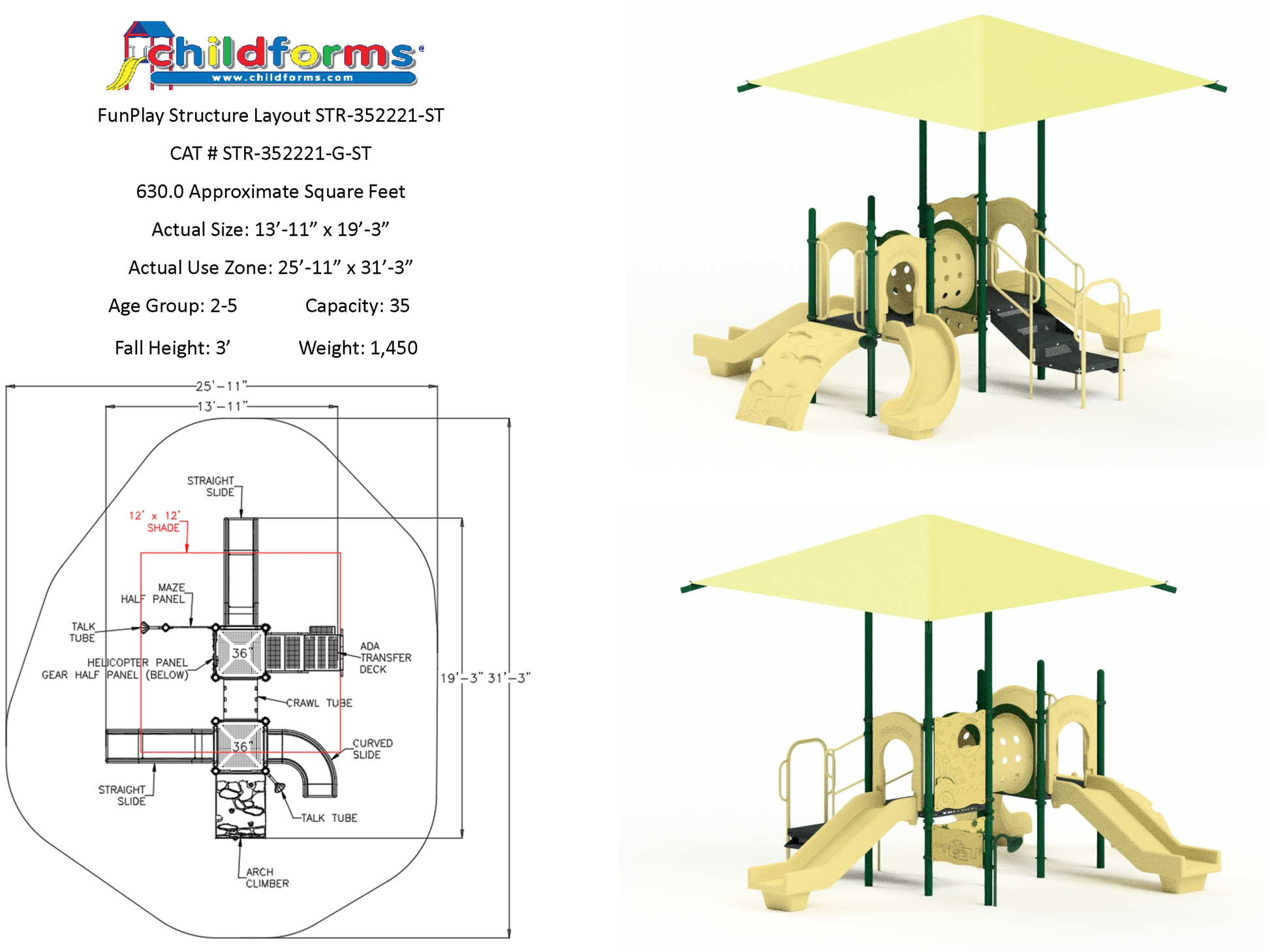 Linville With Canopy - HomeFitPlay