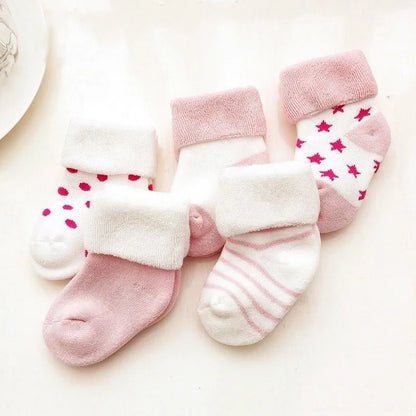 CozyToes™ – Zachte & Warme Baby Sokken Set