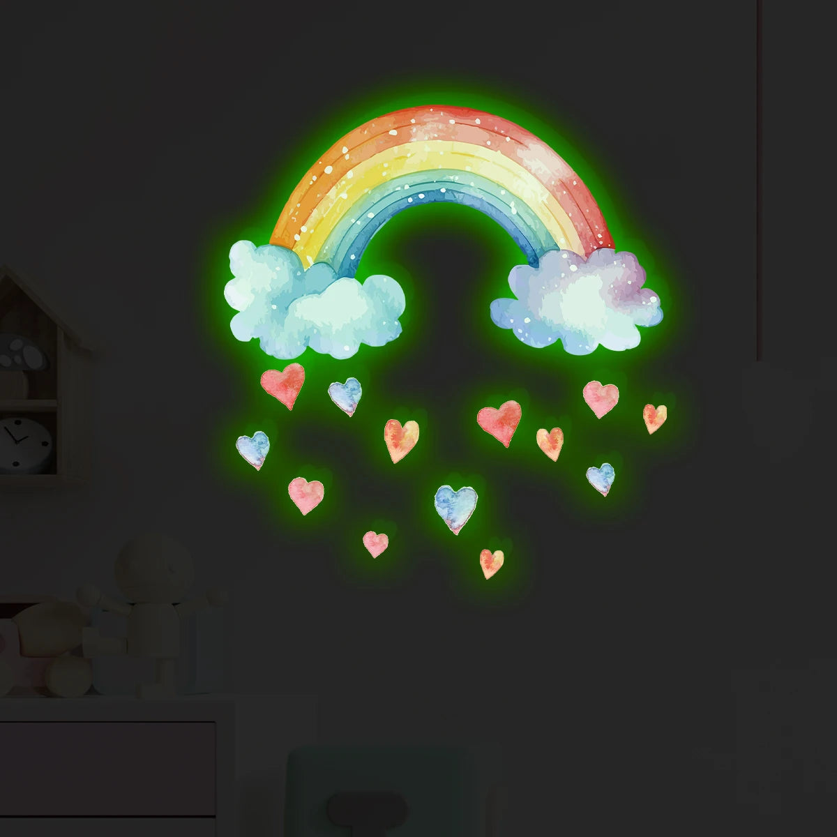 GlowElephant™ Schattige Olifant Ballon Ster Muurstickers - LittleWonders