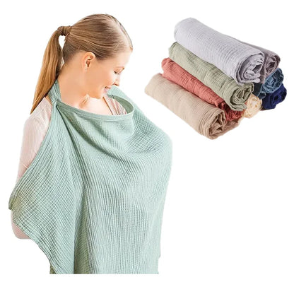 NurseEase™ Ademend Borstvoedingsscherm Muslin