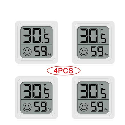 MiniTemp™  Mini LCD Thermometer Hygrometer 4 Stuks