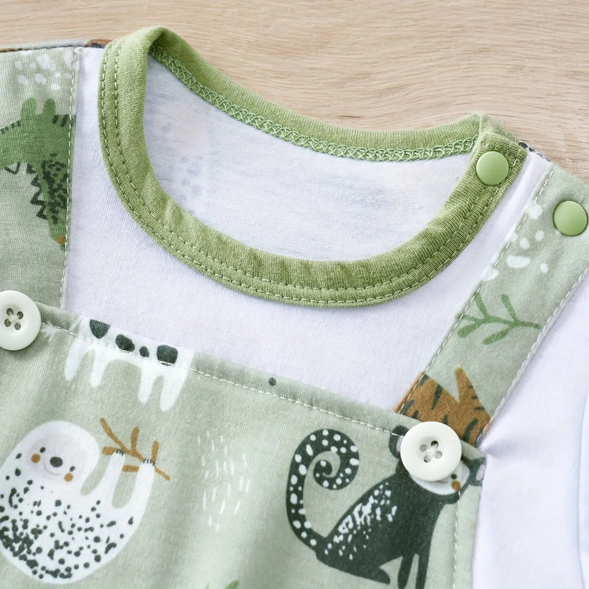 ZooCutie™ – Schattige Baby Romper met Dierenprint - LittleWonders