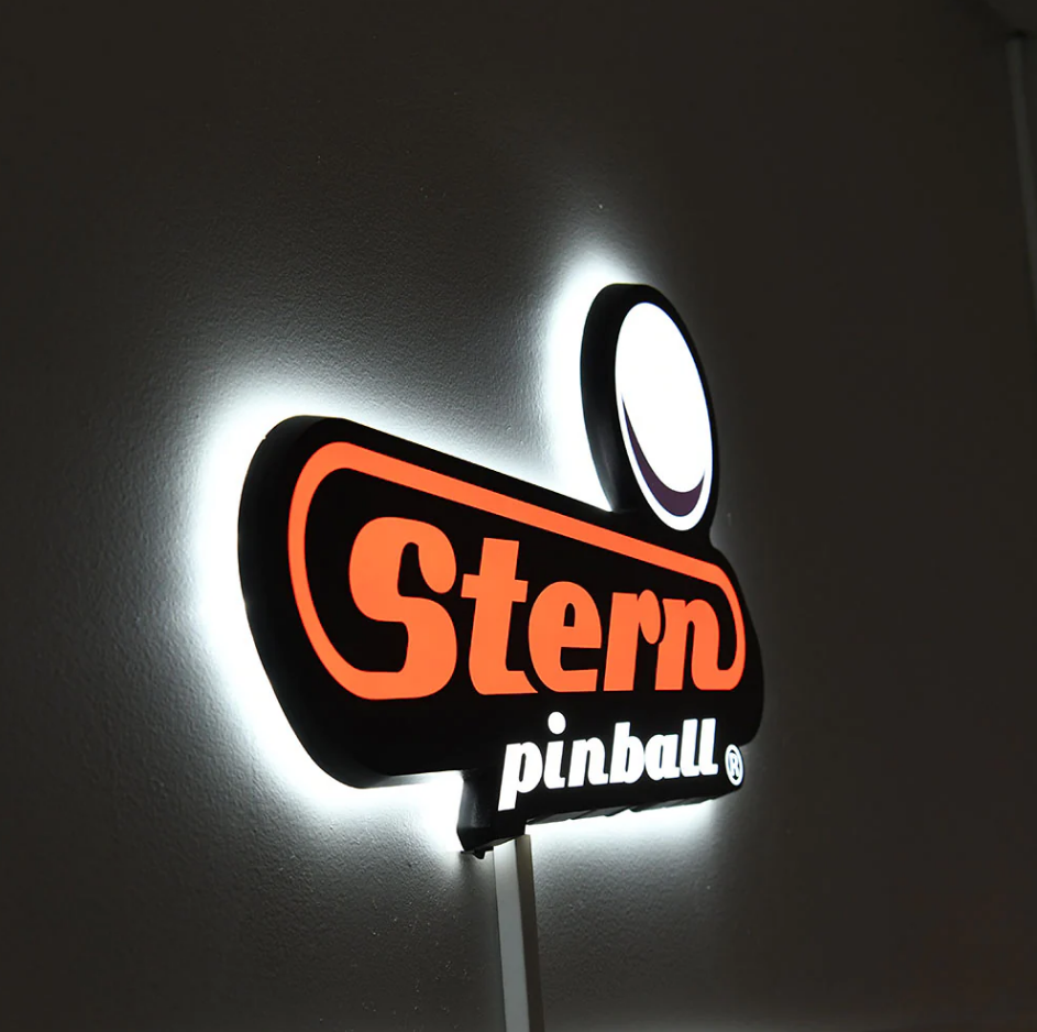 Pinball Wall Light up Sign by Stern Pinball - LittleWonders