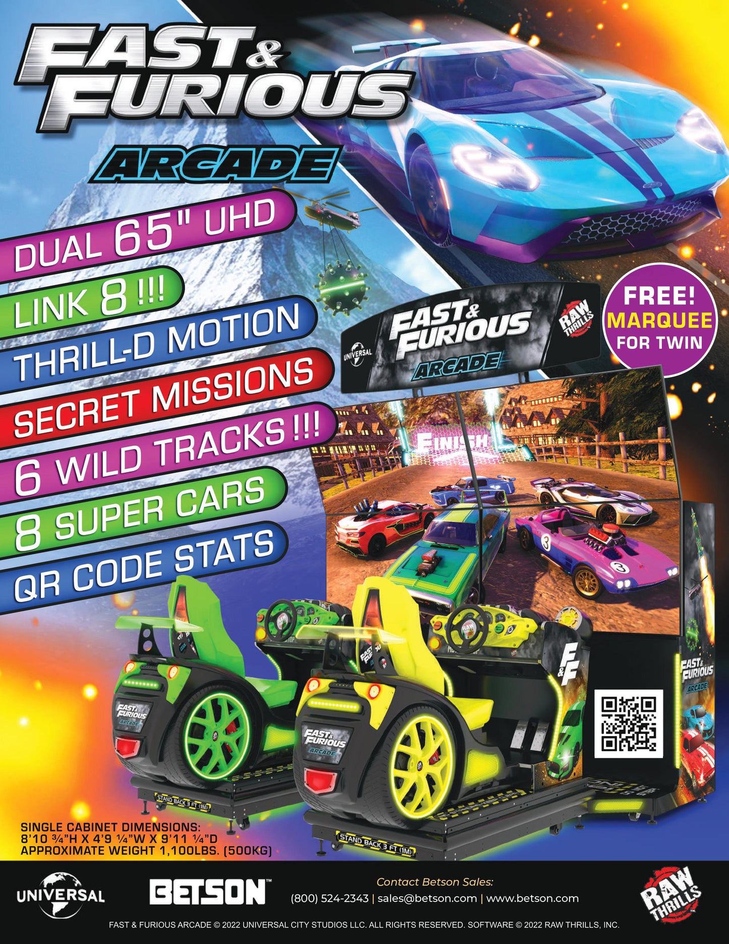 Fast & Furious Arcade 43" - LittleWonders