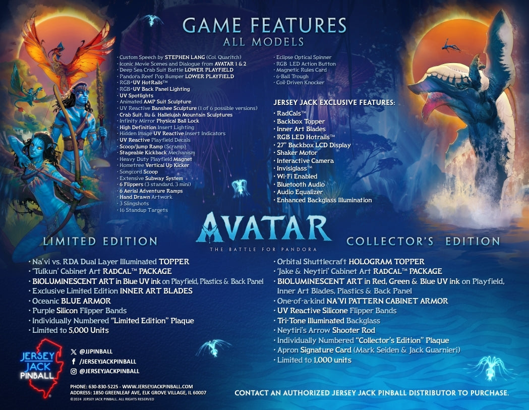 Avatar Battle for Pandora Pinball Limited Edition - LittleWonders